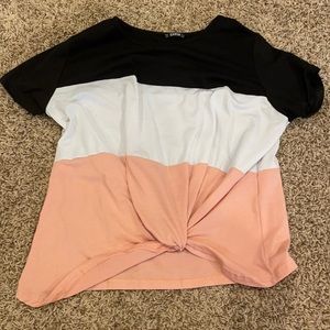 cute shein top a tiny stain